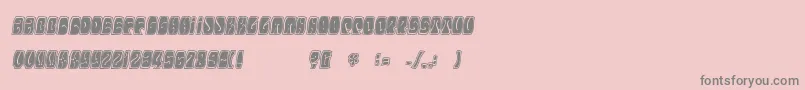 Electorate Font – Gray Fonts on Pink Background