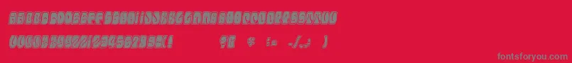 フォントElectorate – 赤い背景に灰色の文字