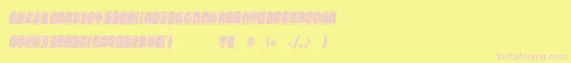 Electorate Font – Pink Fonts on Yellow Background