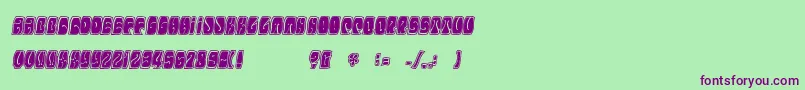 Electorate Font – Purple Fonts on Green Background
