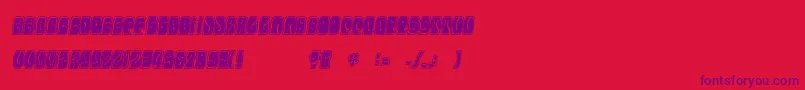 Electorate Font – Purple Fonts on Red Background