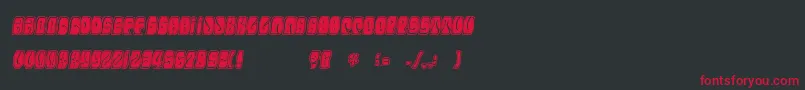 Electorate Font – Red Fonts on Black Background