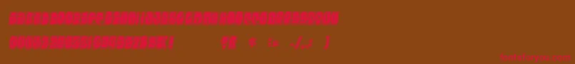Electorate Font – Red Fonts on Brown Background