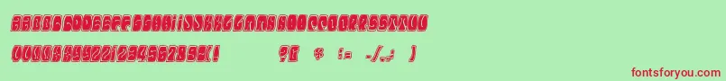 フォントElectorate – 赤い文字の緑の背景