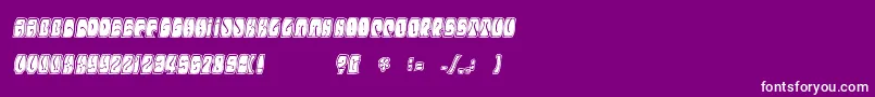Electorate Font – White Fonts on Purple Background