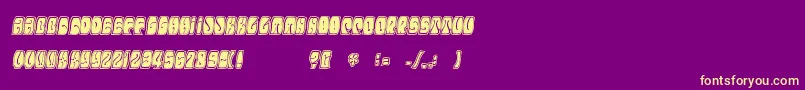 Electorate Font – Yellow Fonts on Purple Background