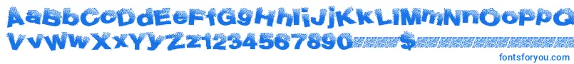 Bublight Font – Blue Fonts on White Background