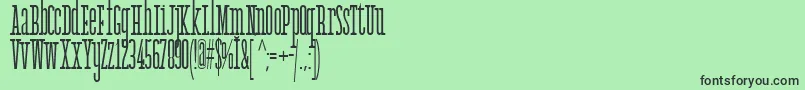 AgathaFont Font – Black Fonts on Green Background
