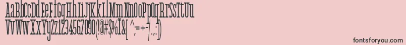 AgathaFont Font – Black Fonts on Pink Background