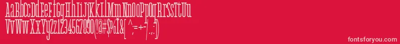 AgathaFont Font – Pink Fonts on Red Background