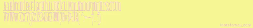 AgathaFont Font – Pink Fonts on Yellow Background