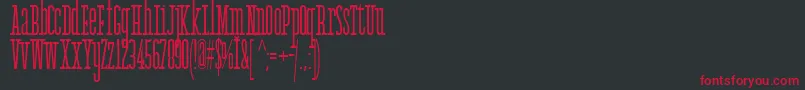AgathaFont Font – Red Fonts on Black Background
