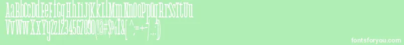 AgathaFont Font – White Fonts on Green Background