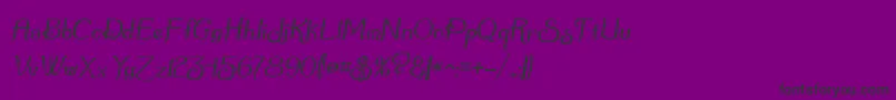 Summerto Font – Black Fonts on Purple Background