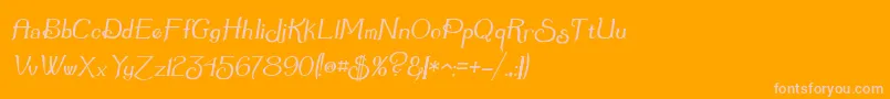 More about Summerto Font Summerto Font – Pink Fonts on Orange Background