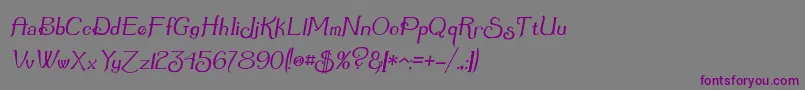 Summerto Font – Purple Fonts on Gray Background