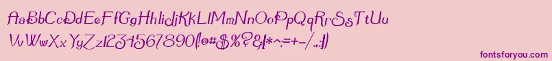 Summertoフォントについての詳細 フォントSummerto – ピンクの背景に紫のフォント