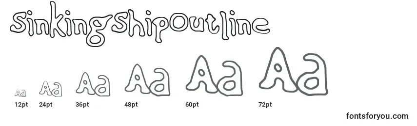 SinkingShipOutline Font Sizes