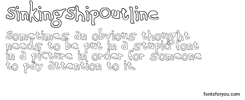 Обзор шрифта SinkingShipOutline