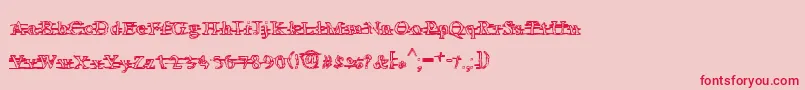 AreyouawNeo Font – Red Fonts on Pink Background