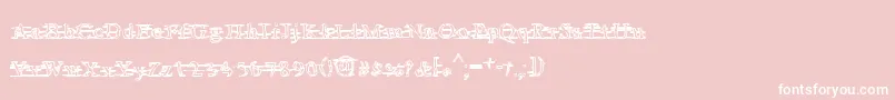 AreyouawNeo-Schriftart – Weiße Schriften auf rosa Hintergrund