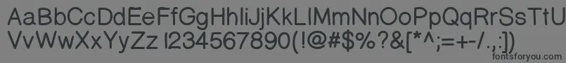 Prinsesstartabolddemo Font – Black Fonts on Gray Background