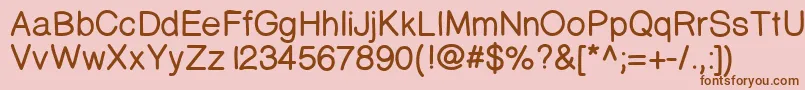 Prinsesstartabolddemo Font – Brown Fonts on Pink Background