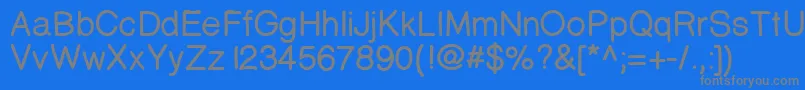 Prinsesstartabolddemo Font – Gray Fonts on Blue Background