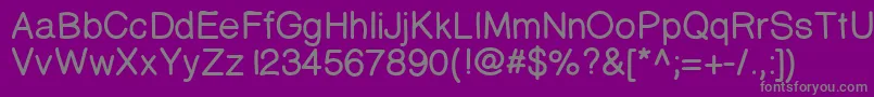Prinsesstartabolddemo Font – Gray Fonts on Purple Background