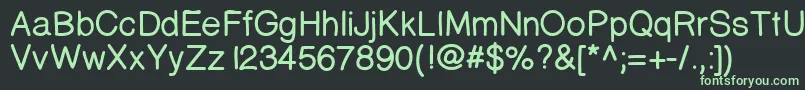 Prinsesstartabolddemo Font – Green Fonts on Black Background