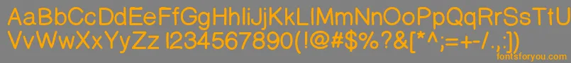 Prinsesstartabolddemo Font – Orange Fonts on Gray Background