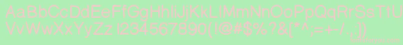 Prinsesstartabolddemo Font – Pink Fonts on Green Background