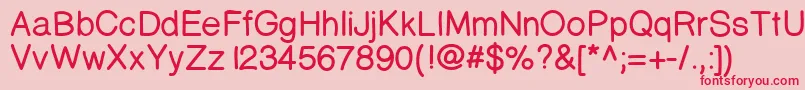 Prinsesstartabolddemo Font – Red Fonts on Pink Background