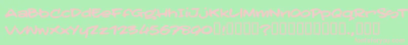 TatertoddTrial Font – Pink Fonts on Green Background