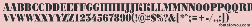 ABodoniortotitulnrBlack Font – Black Fonts on Pink Background