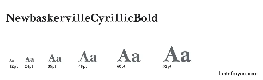Размеры шрифта NewbaskervilleCyrillicBold