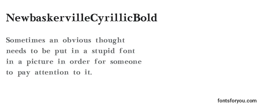 NewbaskervilleCyrillicBold-fontti