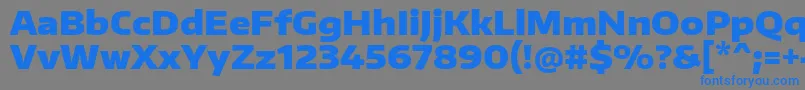 EncodesanswideBlack Font – Blue Fonts on Gray Background