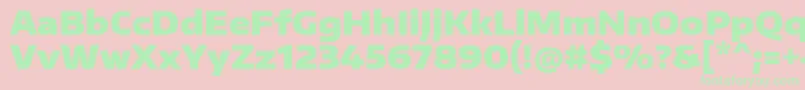 fuente EncodesanswideBlack – Fuentes Verdes Sobre Fondo Rosa