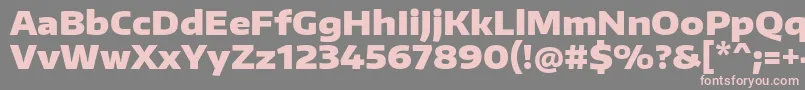 EncodesanswideBlack Font – Pink Fonts on Gray Background