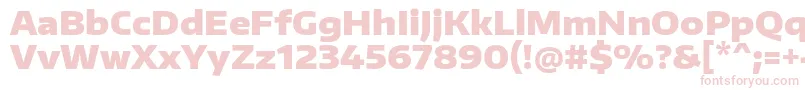 EncodesanswideBlack Font – Pink Fonts on White Background