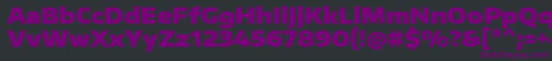 EncodesanswideBlack Font – Purple Fonts on Black Background