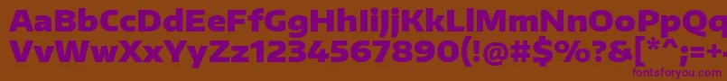 EncodesanswideBlack Font – Purple Fonts on Brown Background