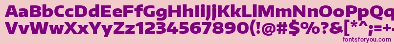 EncodesanswideBlack Font – Purple Fonts on Pink Background