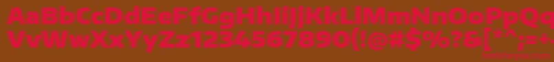 EncodesanswideBlack Font – Red Fonts on Brown Background