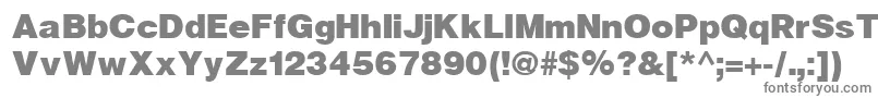 Czcionka HelveticaBlackCyrillicBold – szare czcionki na białym tle