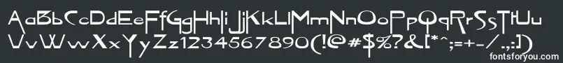 VireofontEx Font – White Fonts on Black Background