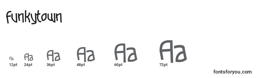 Funkytown Font Sizes