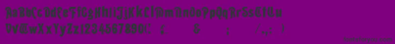 Seddon Font – Black Fonts on Purple Background