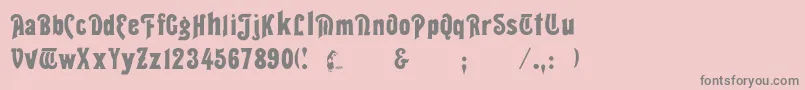 Seddon Font – Gray Fonts on Pink Background